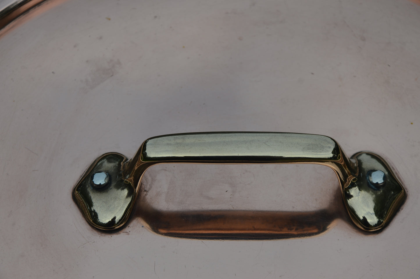 Rondeau French Vintage 3.5mm Copper Factory Nickel 28cm Rondeau Pot Faitout Good Size Saute Pan Villedieu France Stamped