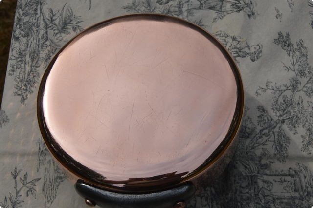 Vintage Copper Sauté Pan: 2.7mm French Chef Pan, Re-Tinned, 8 inch 20cm