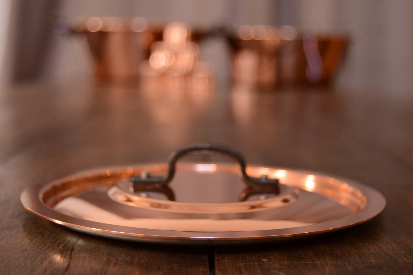 NKC Normandy Kitchen Copper Pan Lid - 16cm, Iron Handle