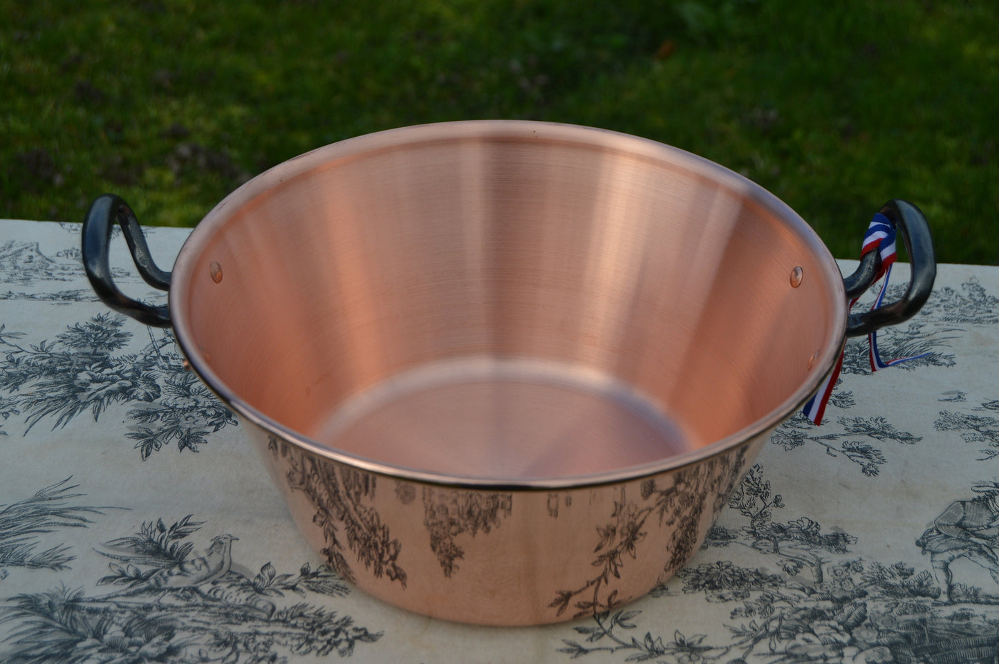 New NKC 28 cm Copper Jam Pan from Normandy Kitchen Copper Jam Jelly Pan 28cm 11" Rolled Top Iron Handles New Normandy Kitchen Copper
