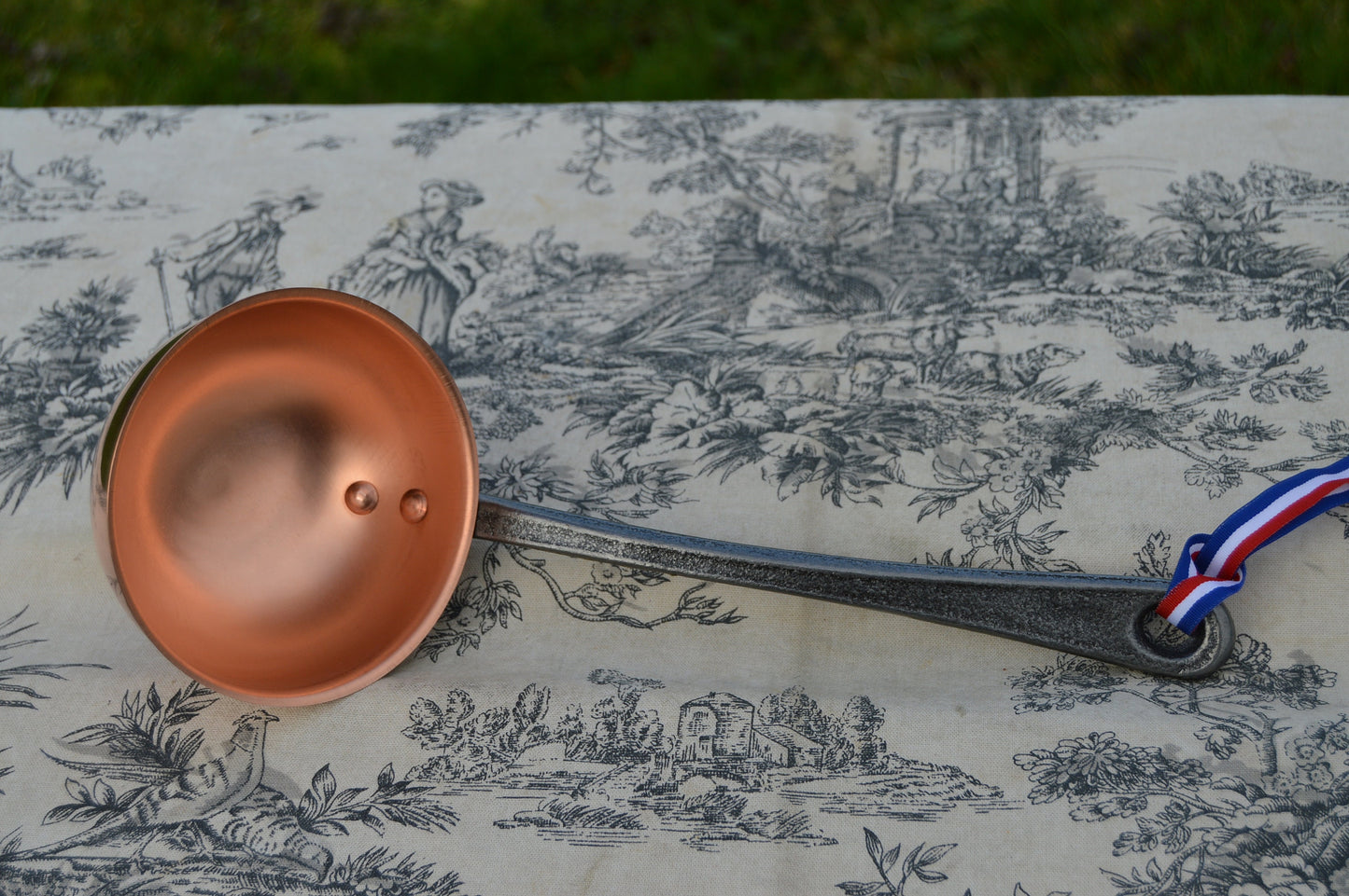 New NKC 28cm Copper Jam Pan with Ladle Iron Handles from Normandy Kitchen Copper Jam Jelly 28cm 11" Rolled Top New Normandy Kitchen Copper