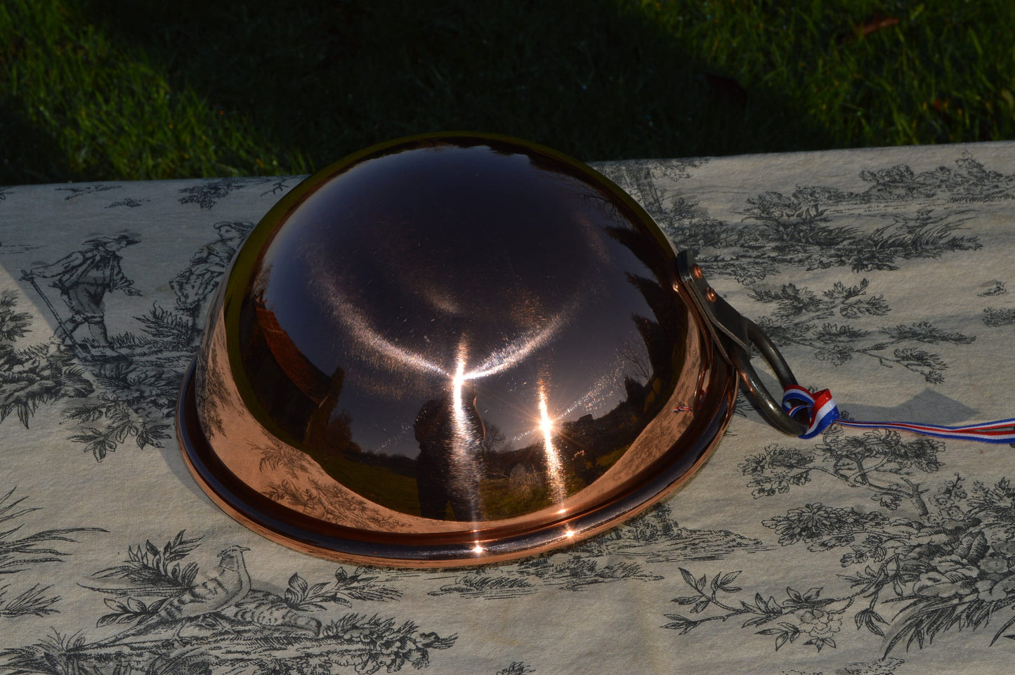 NKC Copper Mixing Bowl: Normandy Kitchen Copper Bol with Iron Ring (20cm)