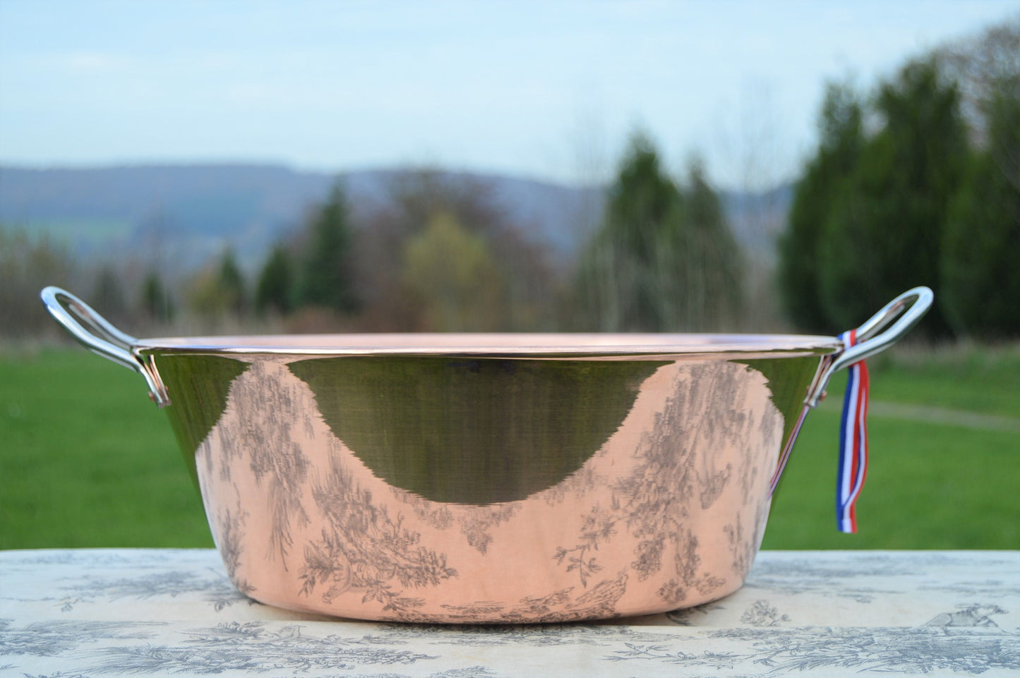 New Normandy Kitchen Copper Jam Pan: 38cm Preserving Pan