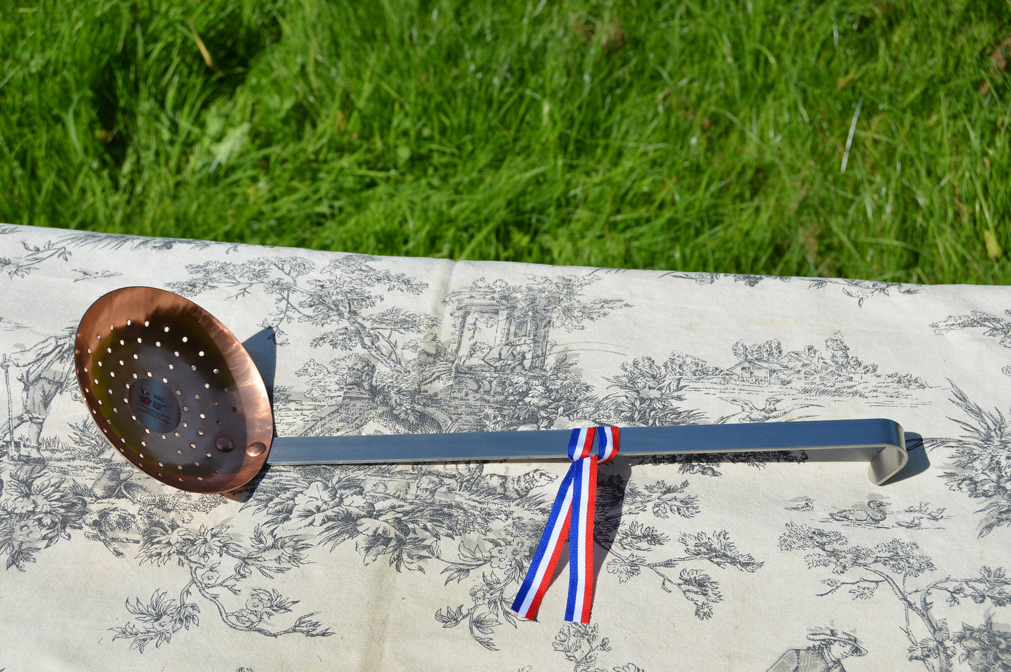 New NKC Copper Skimmer: Normandy Kitchen Jam Jelly Spoon Ecumoire