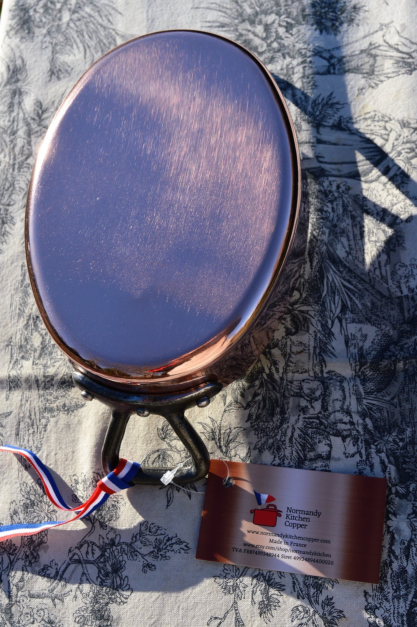 New NKC Copper Au Gratin Pan: Normandy Kitchen Tin-Lined Roasting Dish