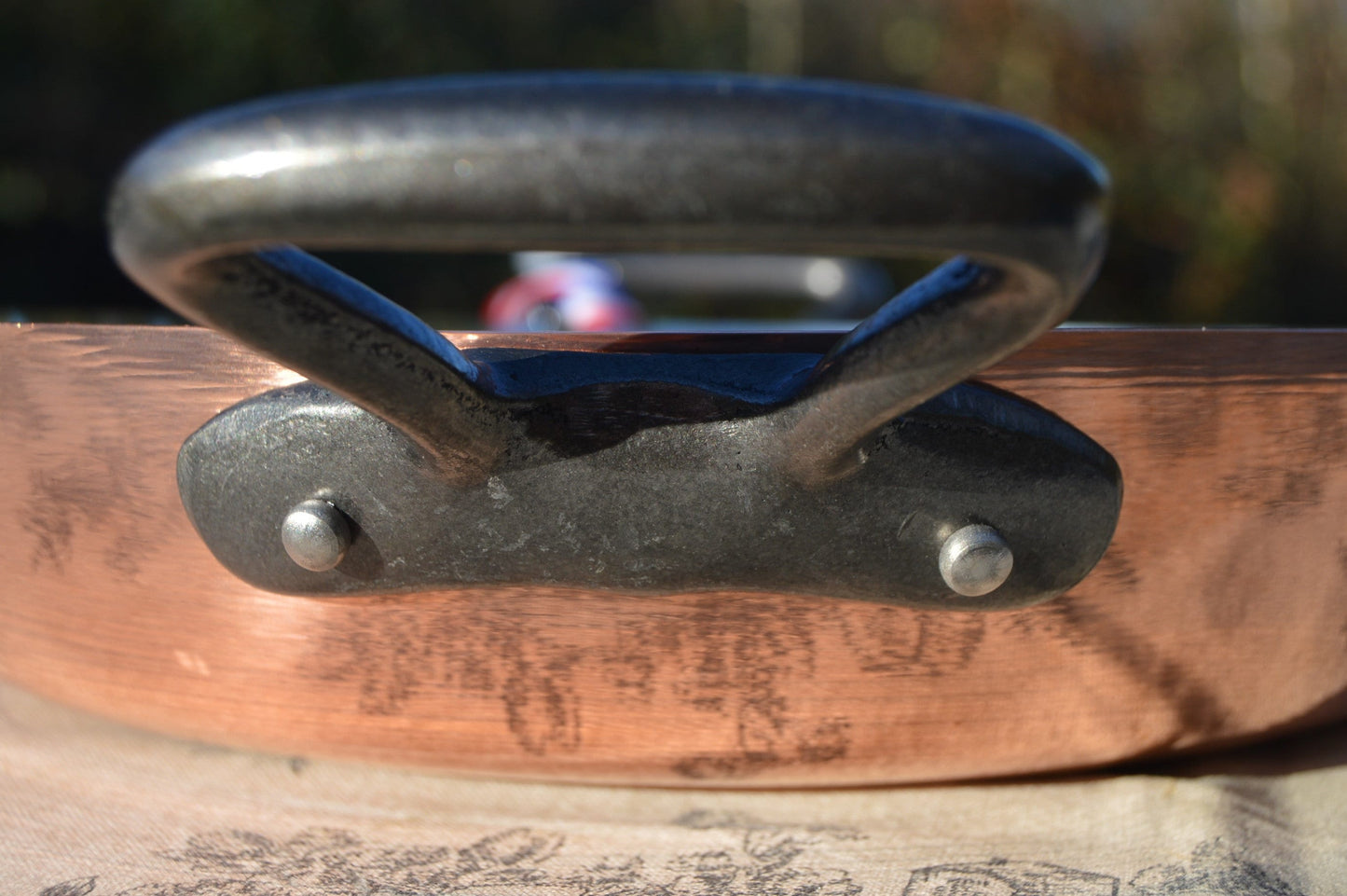 NKC Copper Au Gratin Pan: Tin Lined Roasting Dish, 24cm