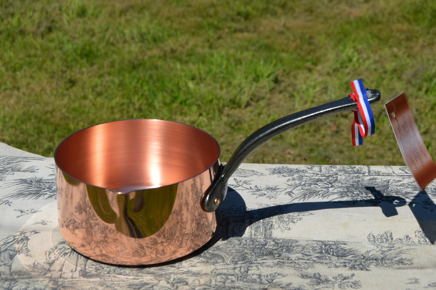 NKC Copper Caramel Pan: 16cm Heavy Base Patisserie Pan