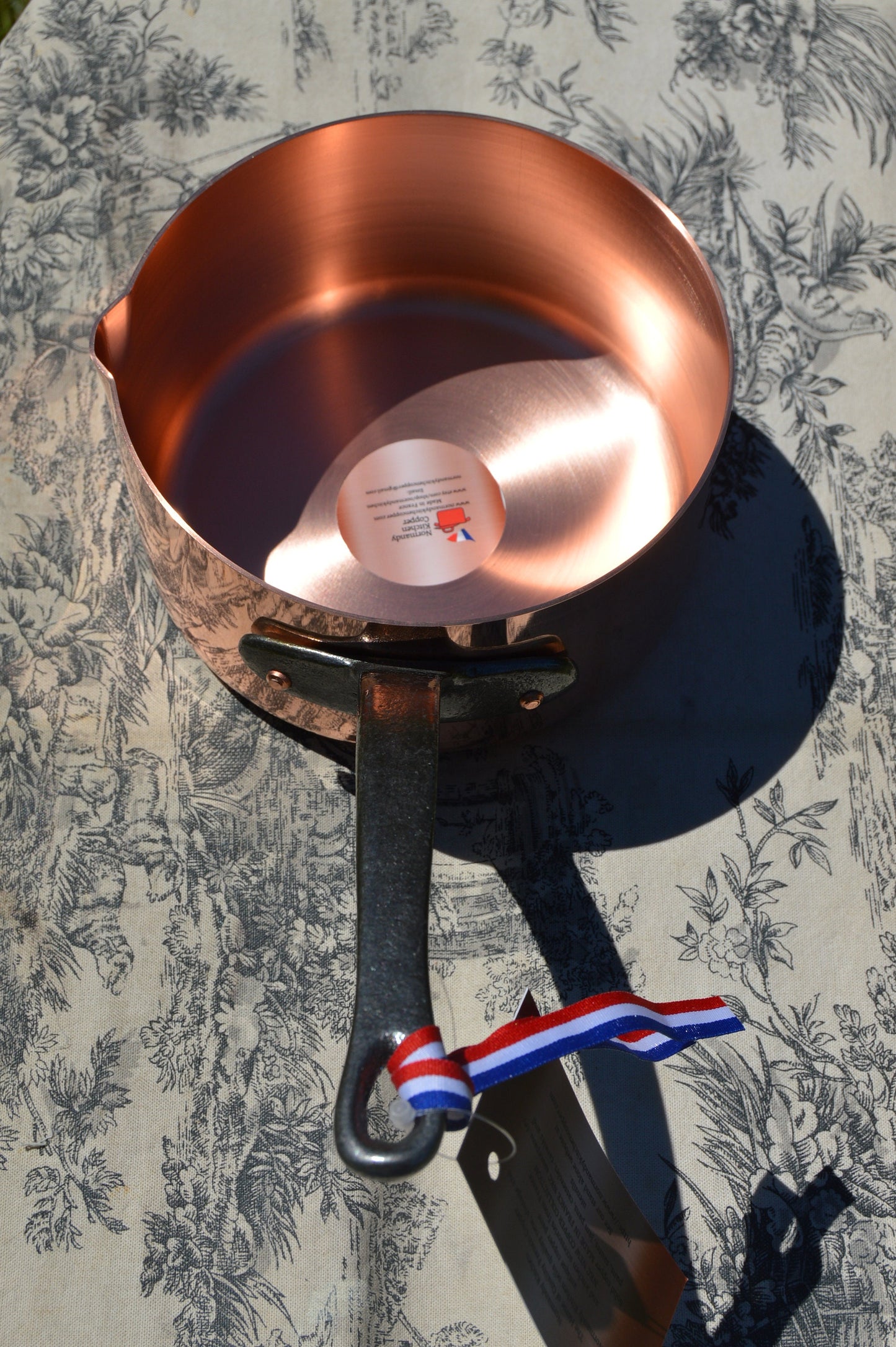 NKC Copper Caramel Pan: 16cm Heavy Base Patisserie Pan
