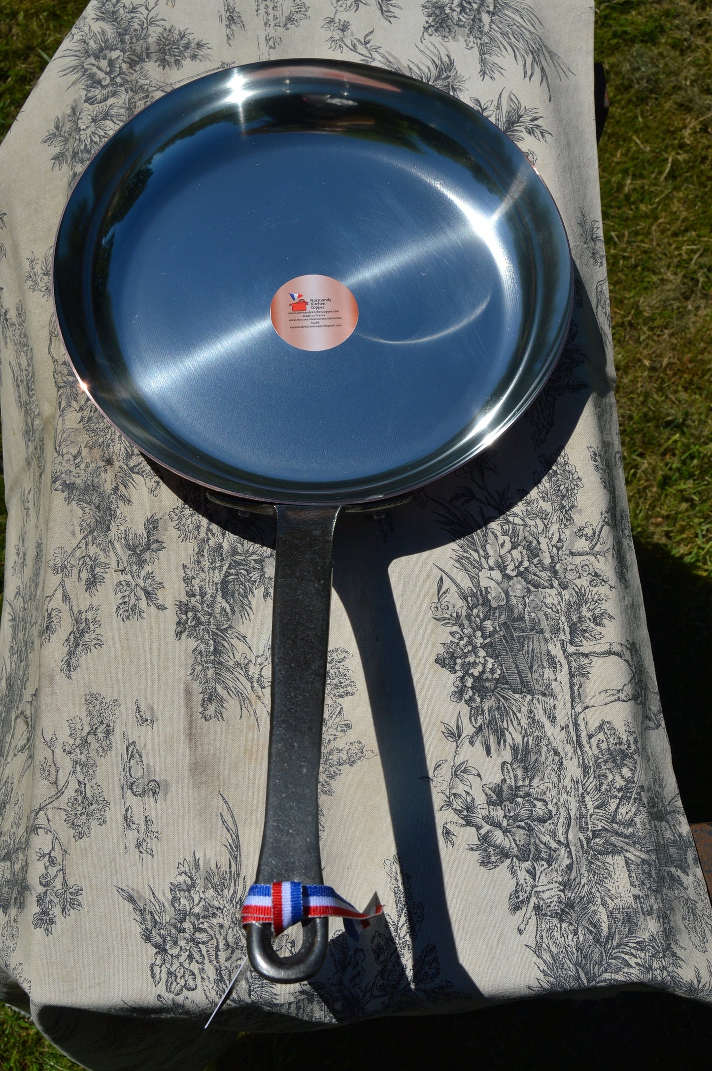 New NKC 28 cm Copper Fry Pan Skillet Traditionally Made Normandy Kitchen High Sided Saute Pan 28cm 11" Tin lined New Normandy Kitchen Copper