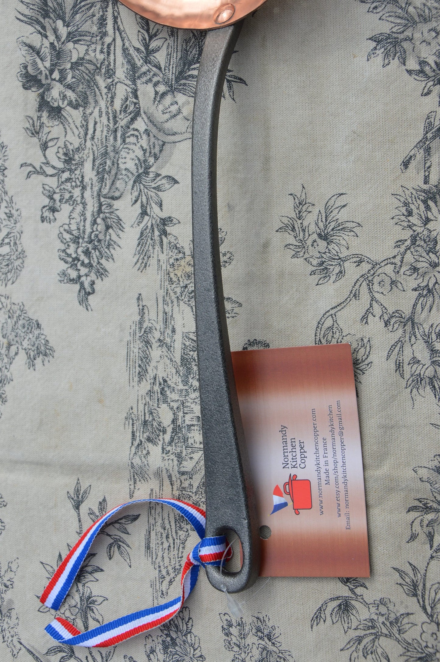 New NKC Copper Ladle and Skimmer from Normandy Kitchen Copper Jam Jelly Ecumoire and Louche Iron Handle New Normandy Kitchen Copper NKC