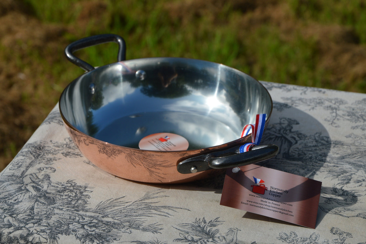 NKC Copper French Kitchen Set: Saute Pan, Saucepans, Gratin Dish