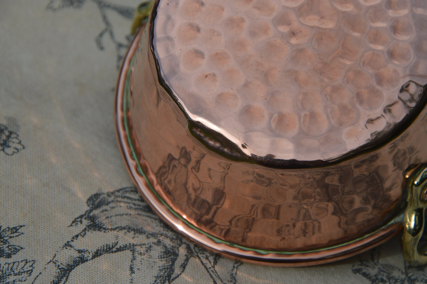 Vintage Copper Jam Servers: Miniature French Pots with Oak Back