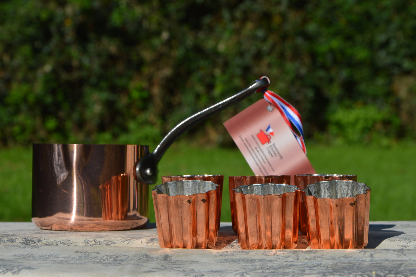 Copper Caneles Molds Set: Authentic French Cake Pans + Butter Pan Caneles Canneles Canele Bordelaise