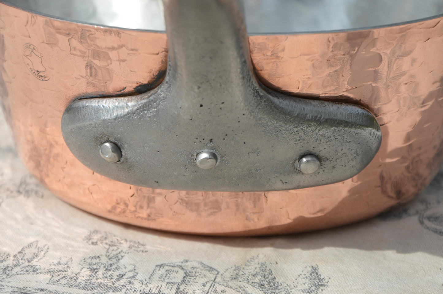 Fabrication Francaise French Copper 2mm Sauteuse Evasee Pan Side Dent Windsor New In-House Hand Wiped Tin Vintage Professional 7" 18cm