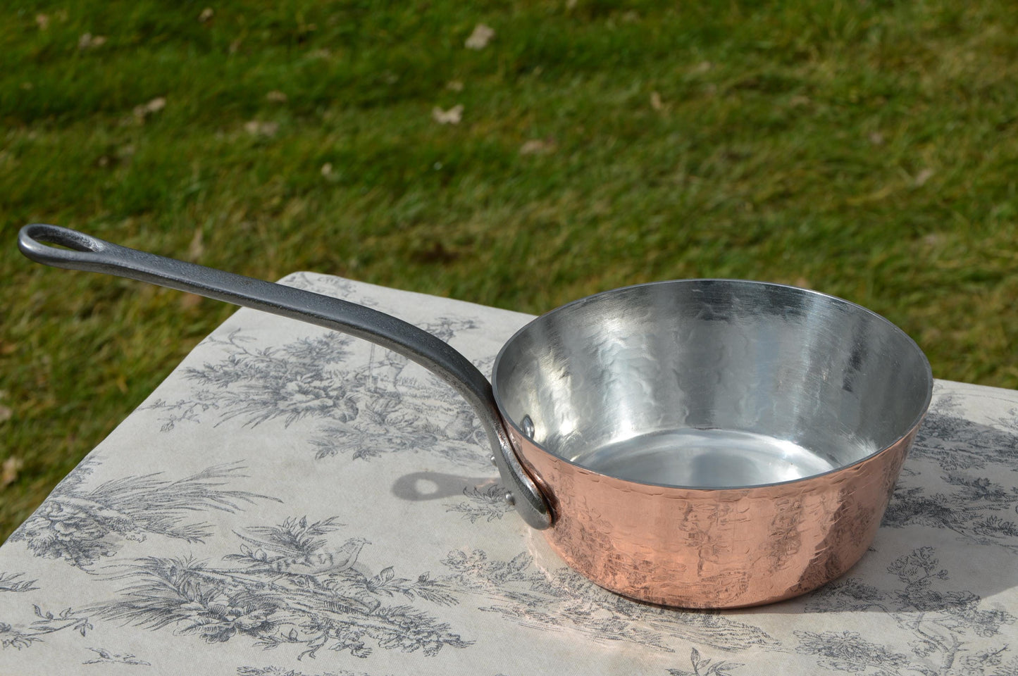 Fabrication Francaise French Copper 2mm Sauteuse Evasee Pan Side Dent Windsor New In-House Hand Wiped Tin Vintage Professional 7" 18cm