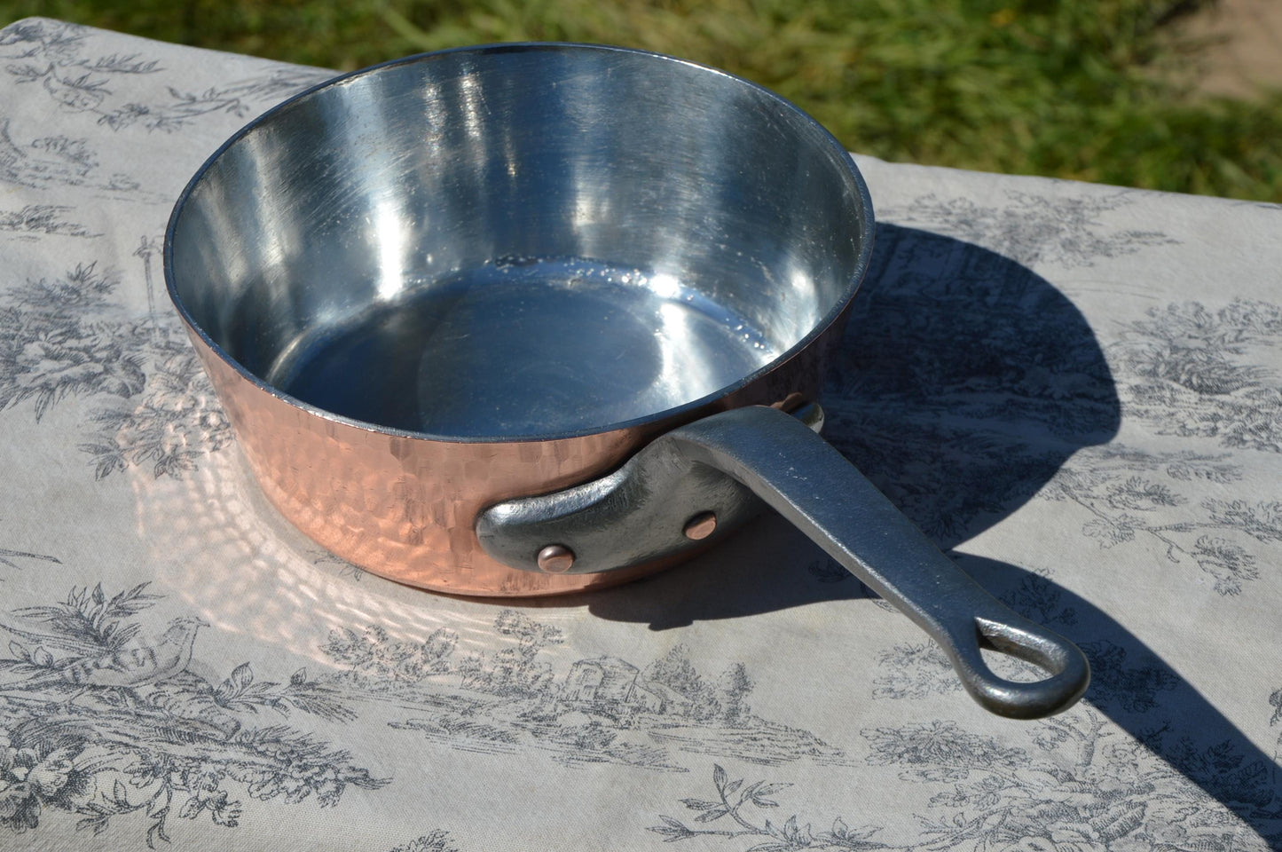 French Copper 2.8mm Sauteuse Evasee Pan Windsor New Artisan Hand Wiped Tin Lined Vintage Professional Windsor 8" 20cm "The Best Copper Pot"