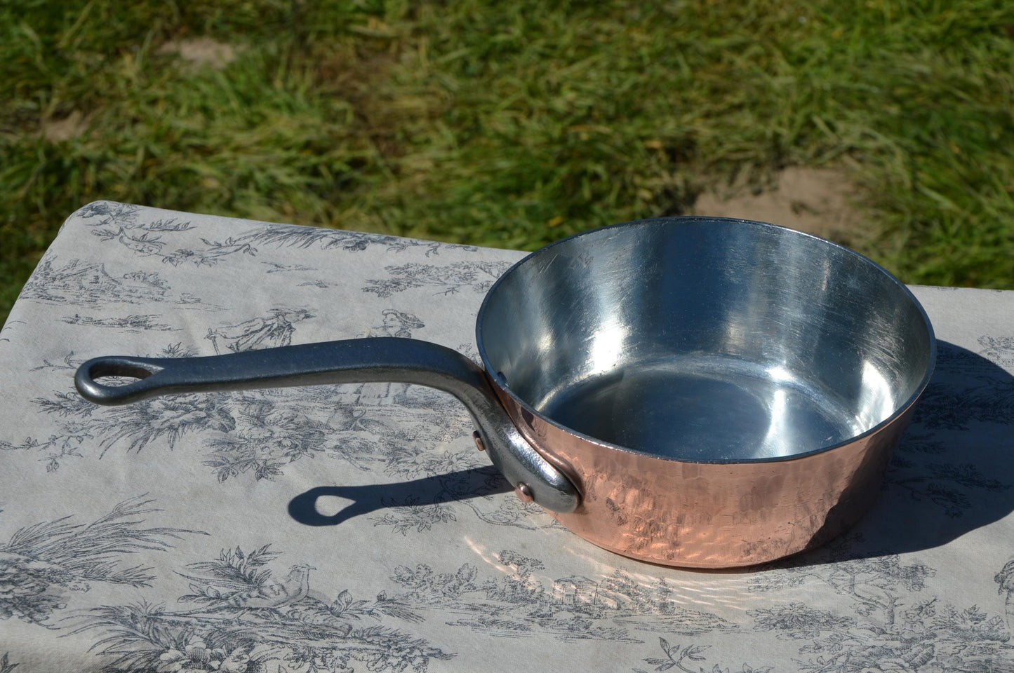 French Copper 2.8mm Sauteuse Evasee Pan Windsor New Artisan Hand Wiped Tin Lined Vintage Professional Windsor 8" 20cm "The Best Copper Pot"