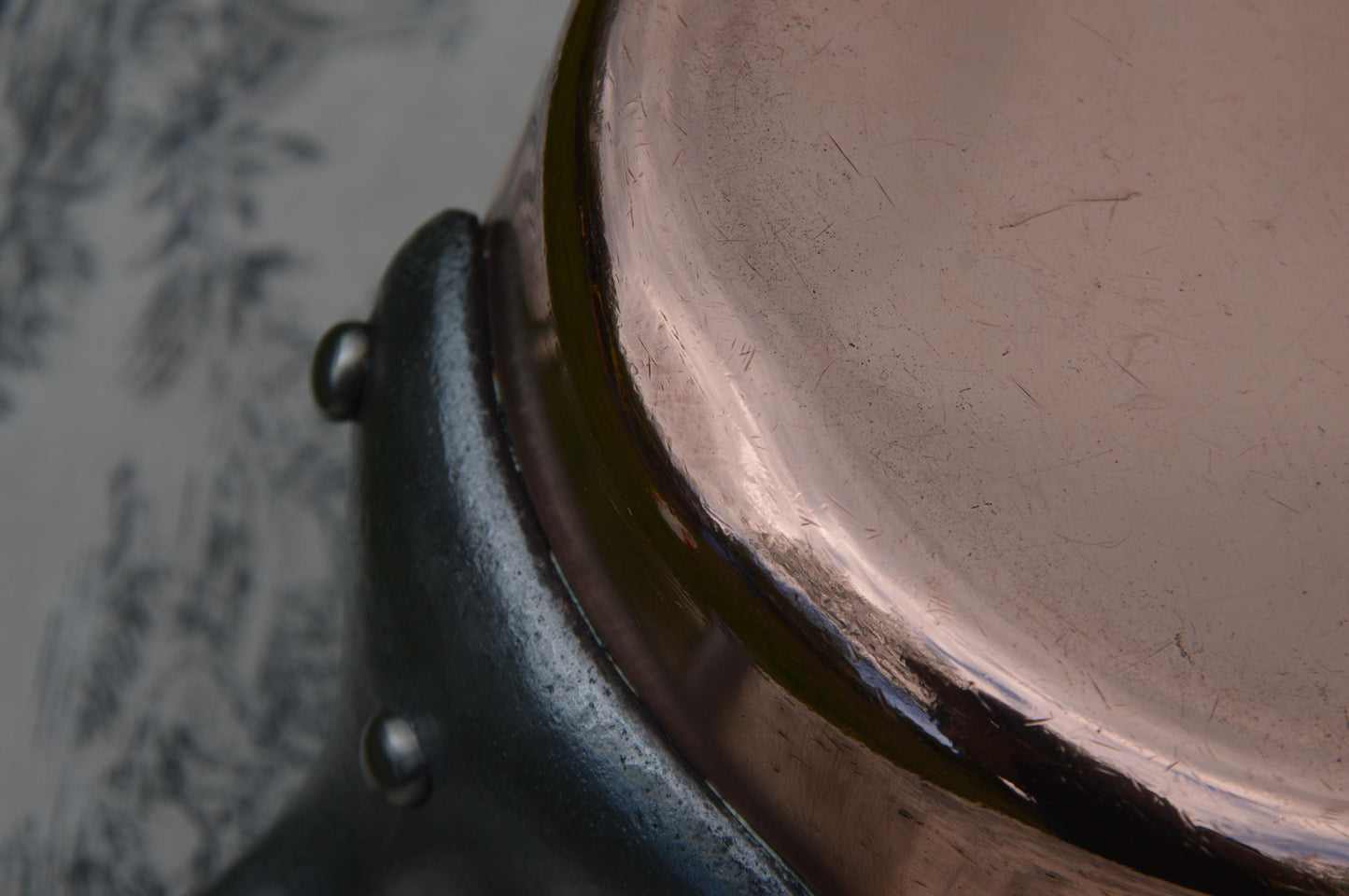 Vintage Chomette Favor Saucepan French Copper 14cm 5 1/2 inch 3mm New Tin Lined Professional Sauce Pan Butter Pan 1.3 k Cast Iron Handle