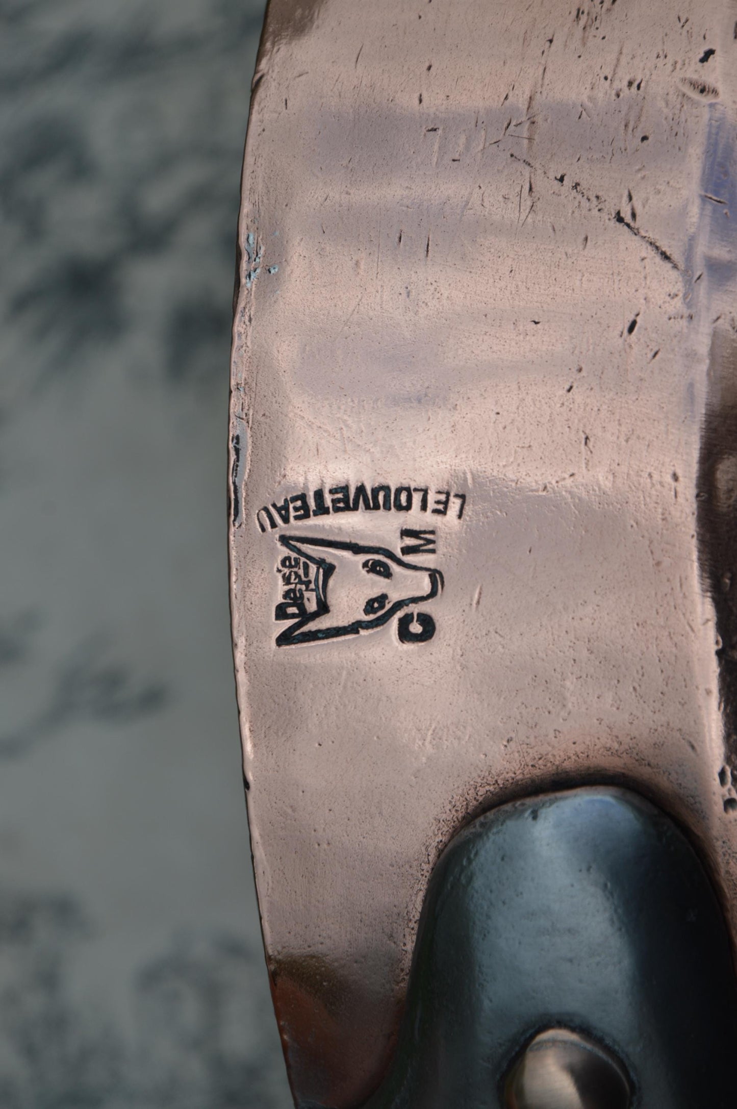 Vintage Le Louveteau Copper Sauté Pan 2.6mm: 18cm 7 inches French Kitchenware