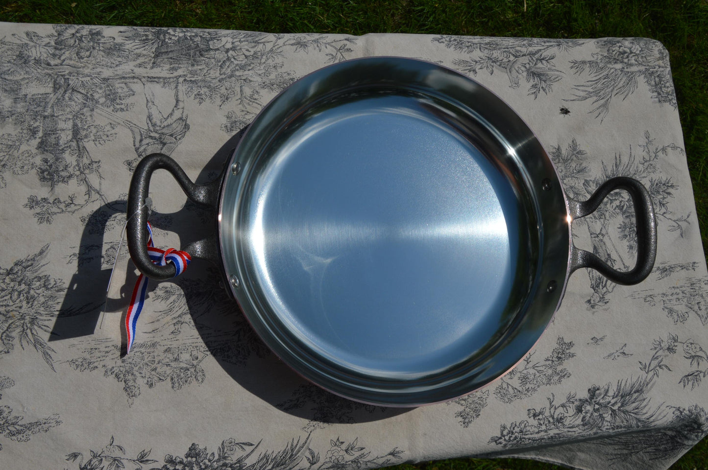 New! NKC 28 cm 11" Copper Round Au Gratin Pan Paella Normandy Kitchen Copper Saute Roasting Pan Tin Lined New Normandy Kitchen Copper