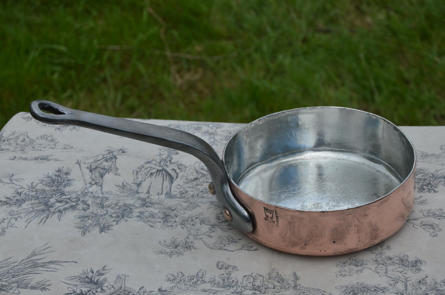 Vintage Le Louveteau Copper Sauté Pan 2.6mm: 18cm 7 inches French Kitchenware