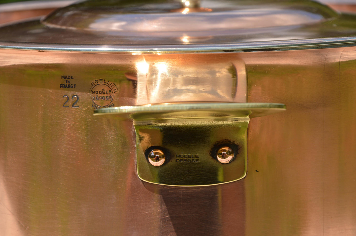 Lecellier Copper Casserole: French Dutch Oven, Newly Hand-Tinned