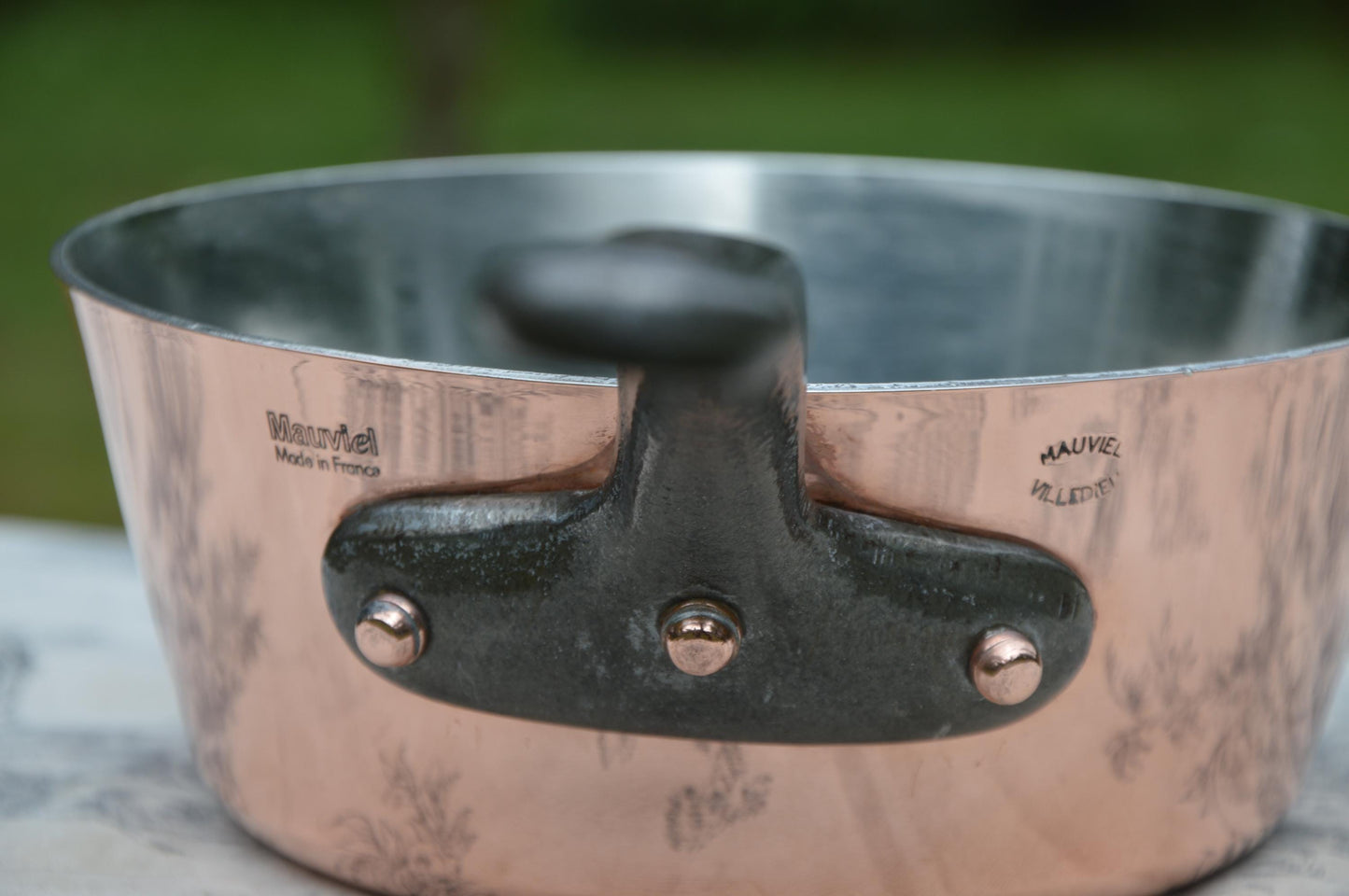 Vintage Mauviel Copper Sauté Pan: French Windsor Pot, Re-Tinned