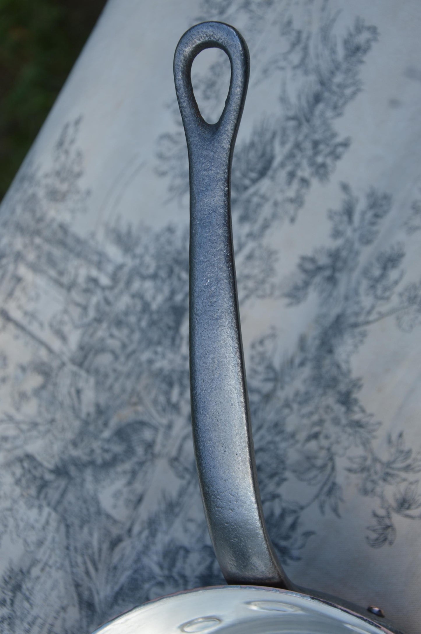 Vintage French Copper Windsor Sauce Pan: New Tin Lining, Cast Iron Handle