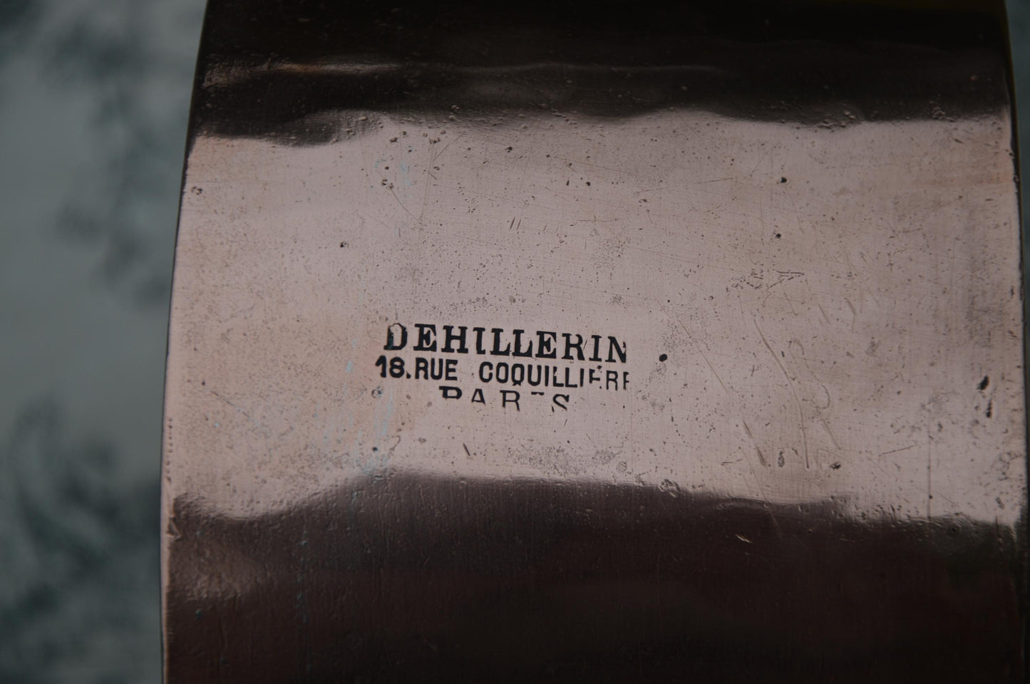 Antique Dehillerin Copper Bain Marie Pan: 6 1/8" French Braconnier Poacher Charlotte