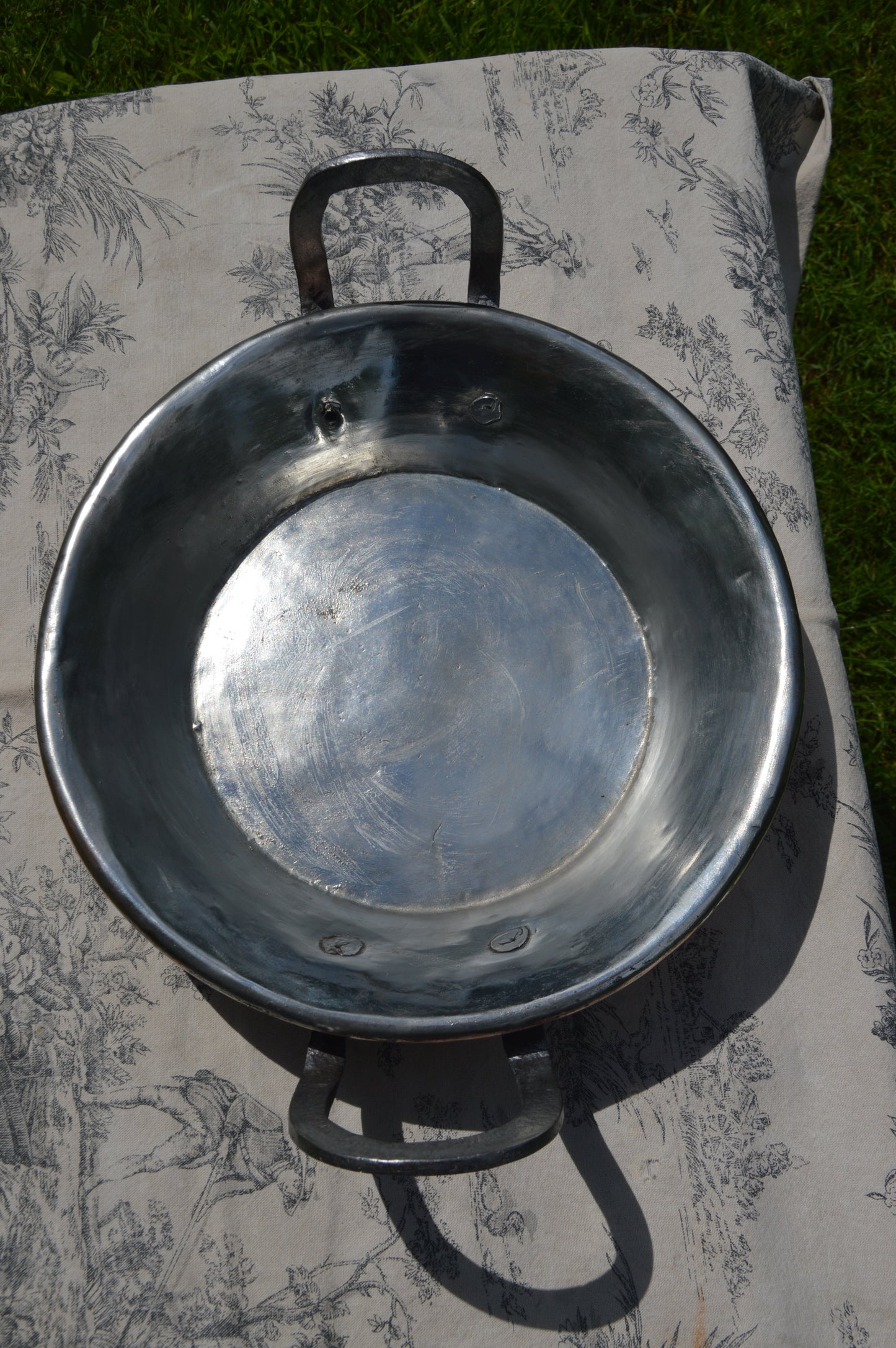 Antique Copper Tourtiere Gratin Dish – New Hand-Wiped Tin Lined, French Oven Pan