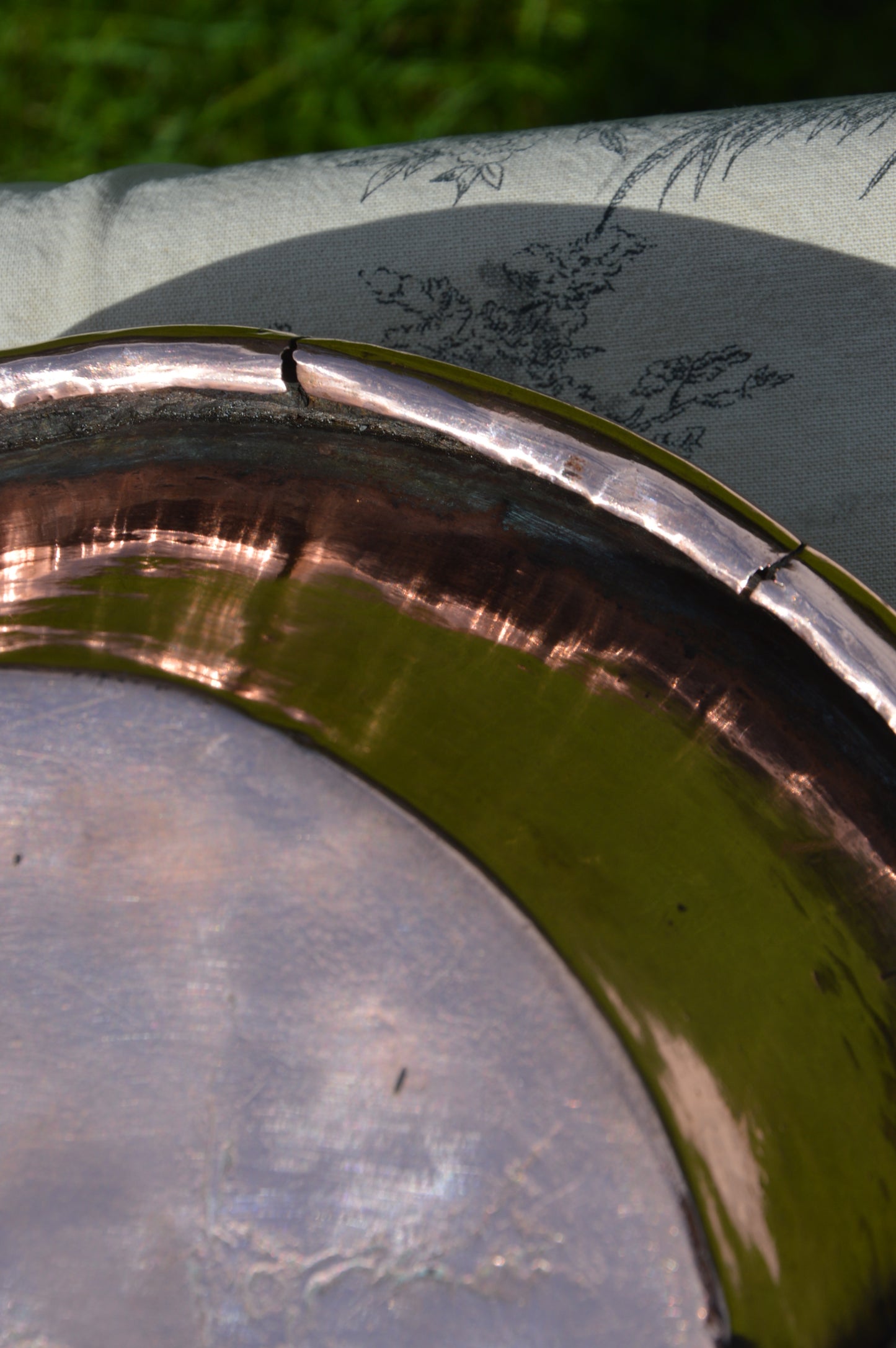 Antique Copper Tourtiere Gratin Dish – New Hand-Wiped Tin Lined, French Oven Pan