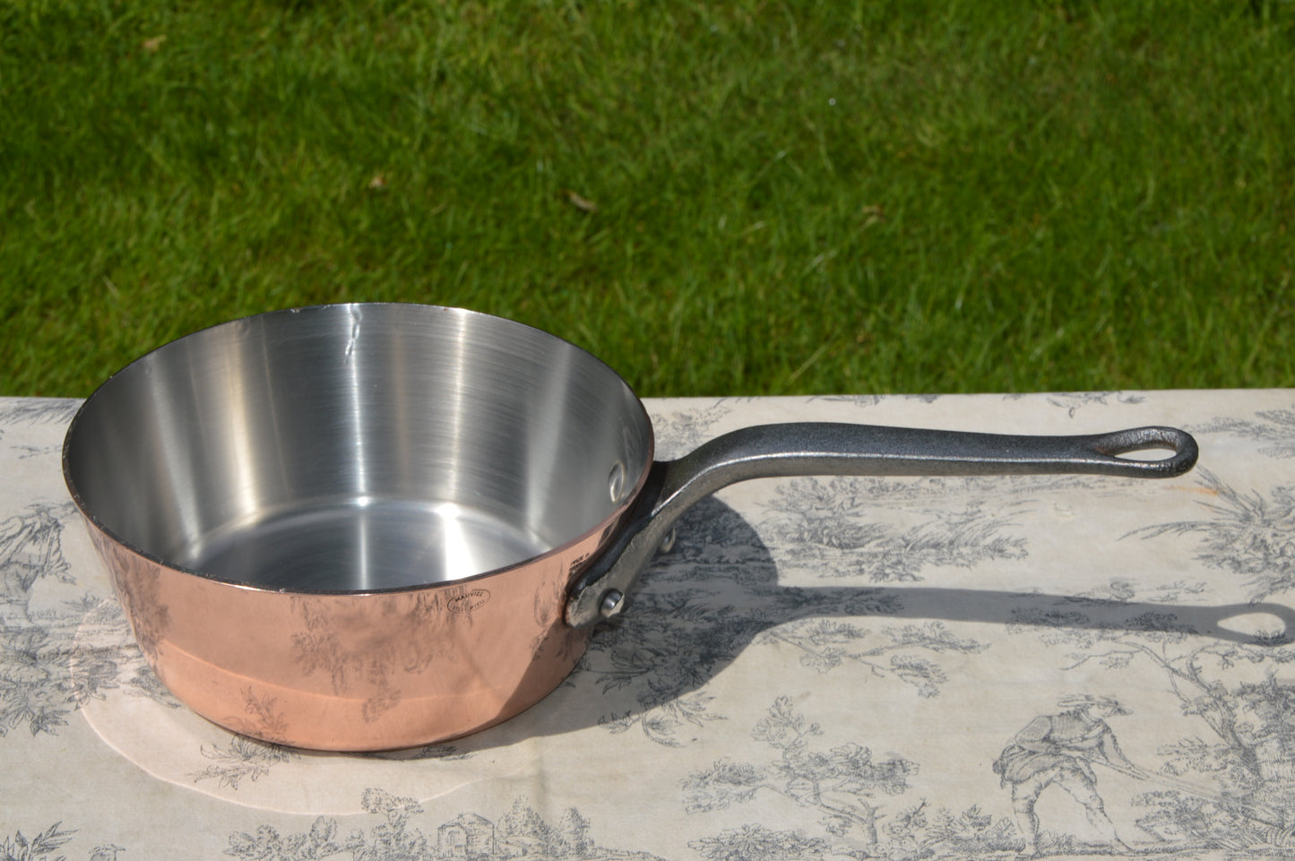 Mauviel Copper Sauteuse Évasée 8" 20cm 2.5mm Professional French Nickel-Lined Pot