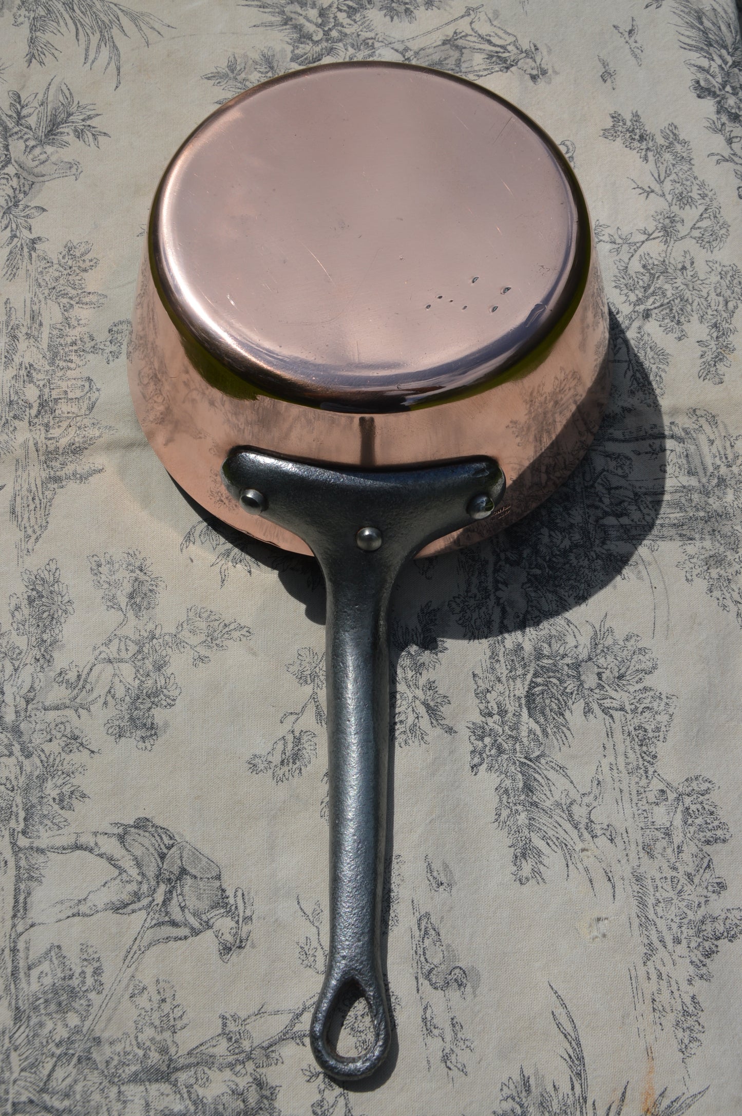 Mauviel Copper Sauteuse Évasée 8" 20cm 2.5mm Professional French Nickel-Lined Pot
