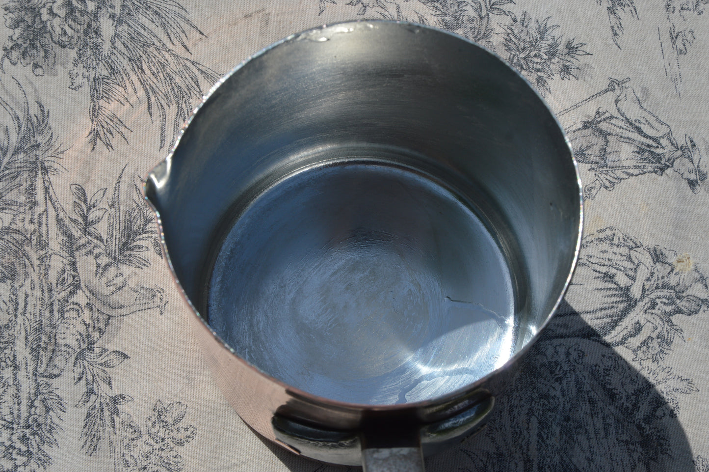 Antique French Copper Pan, Refurbished Professional Chef Pâtissier, New Bill Cox Hand Wiped Tin