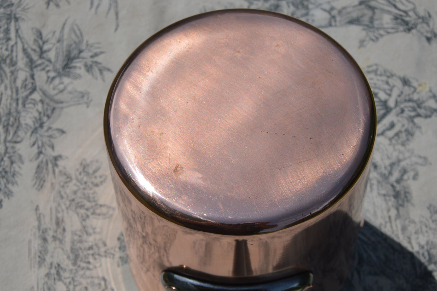 Antique French Copper Pan, Refurbished Professional Chef Pâtissier, New Bill Cox Hand Wiped Tin