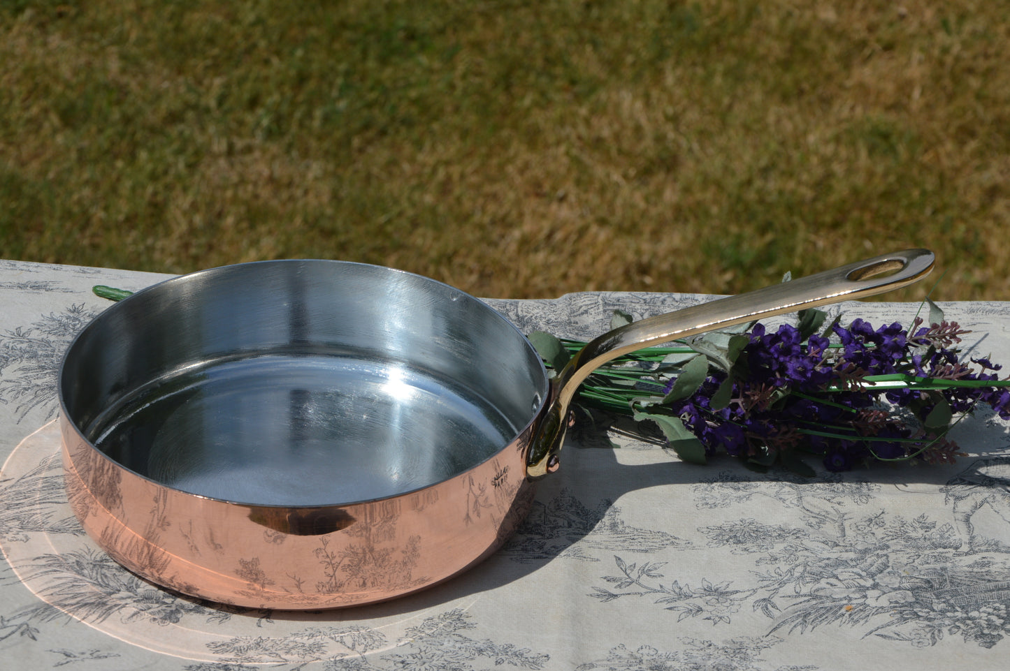 Gaillard of Paris Copper Sauté Pan: 20cm New Tin Lined, Bronze Handle – Antique French Cookware