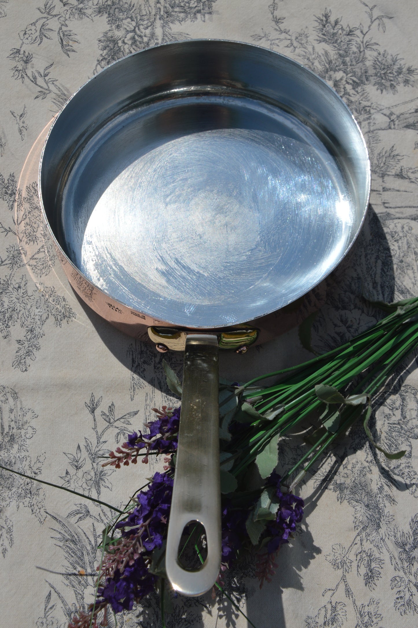 Gaillard of Paris Copper Sauté Pan: 20cm New Tin Lined, Bronze Handle – Antique French Cookware