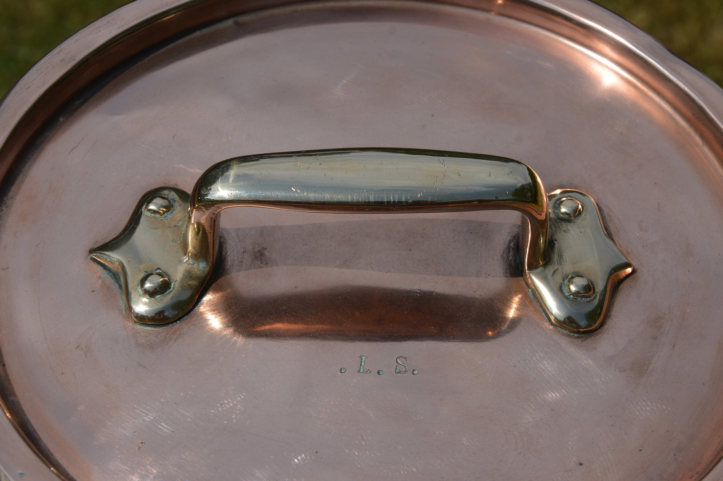 Antique Copper Stockpot Faitout Pan: Refurbished Villedieu French Marmite Pot