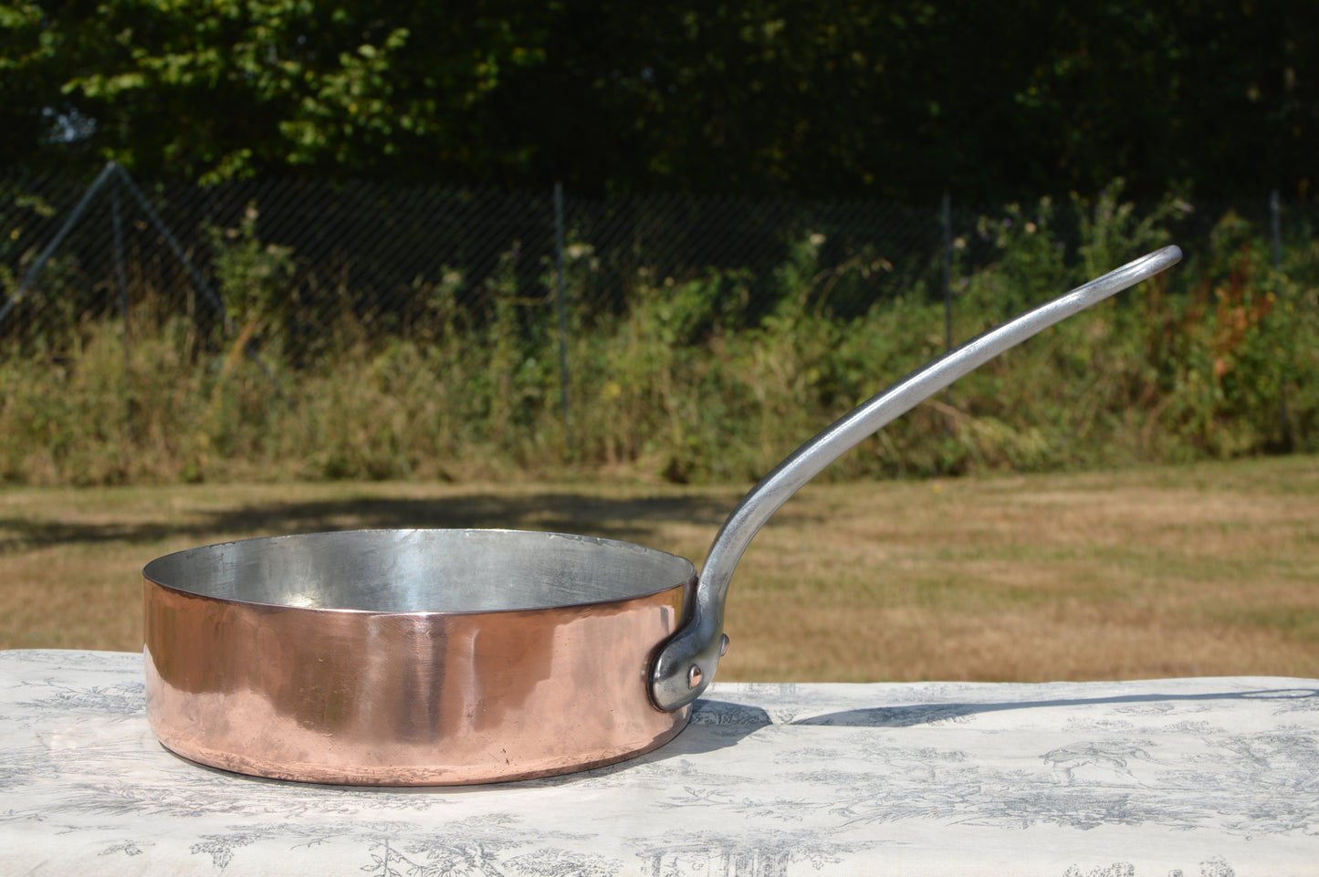 Antique Copper Pan Sauté French Professional Saute Pan 1.4mm New Tin 23cm 9 inch 1.5mm