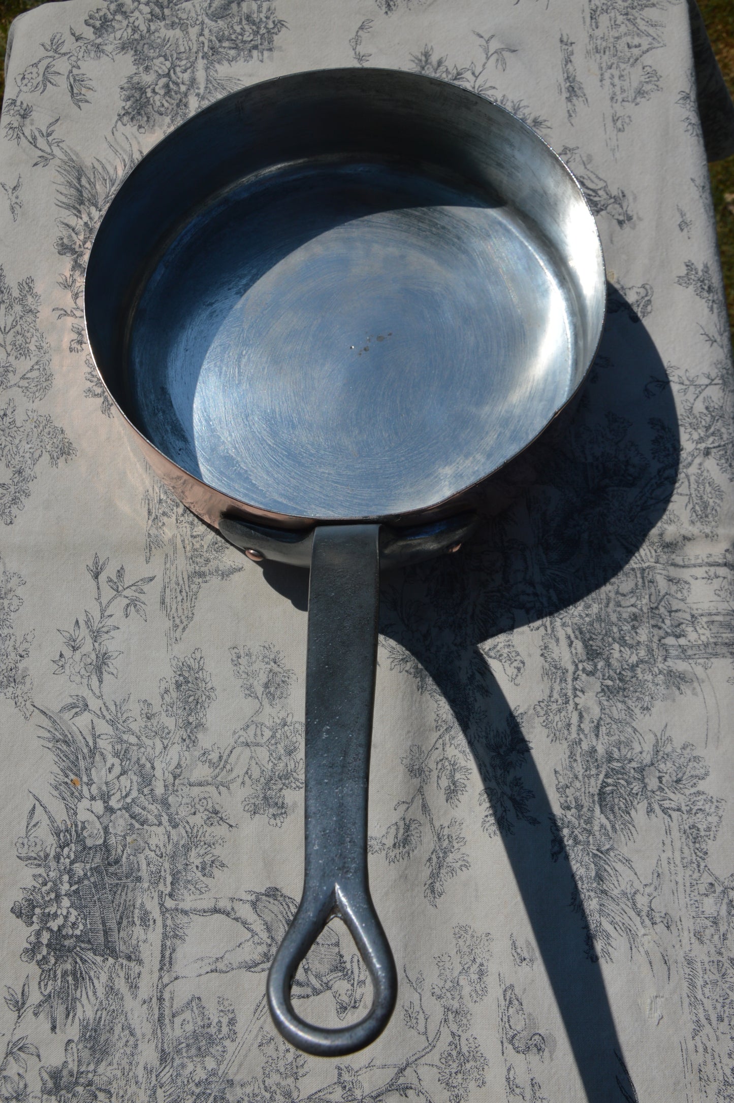 Antique Copper Pan Sauté French Professional Saute Pan 1.4mm New Tin 23cm 9 inch 1.5mm