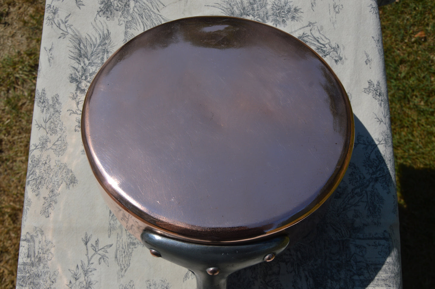 Antique Copper Pan Sauté French Professional Saute Pan 1.4mm New Tin 23cm 9 inch 1.5mm
