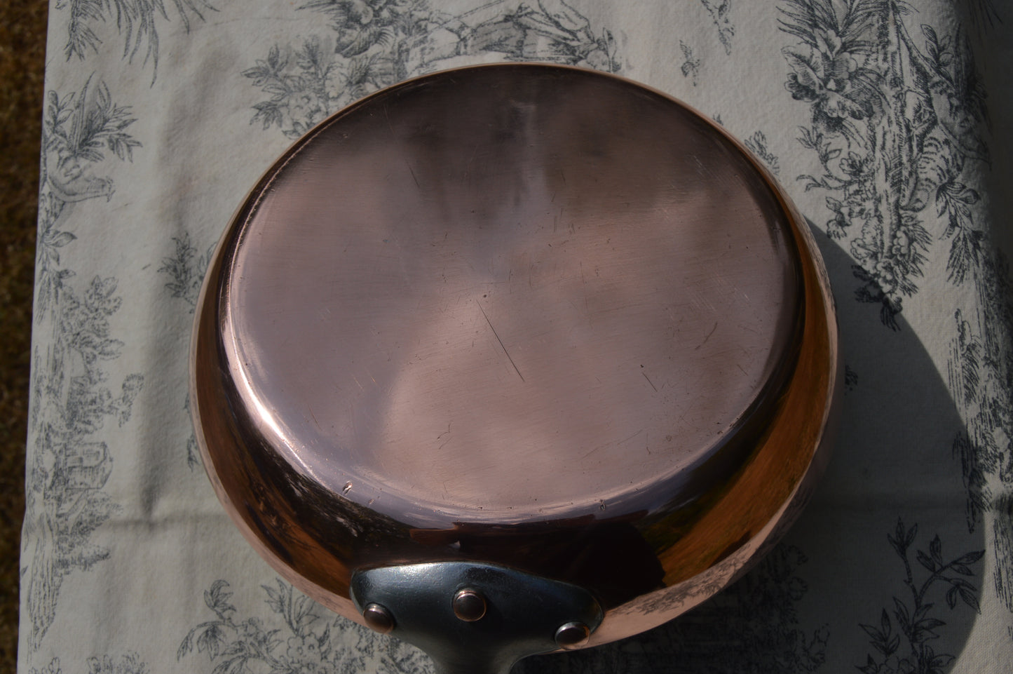 2.6mm Copper Frying Pan Skillet Saute Professional Vintage French New Hand Wiped Tin Lining by Bill Cox
