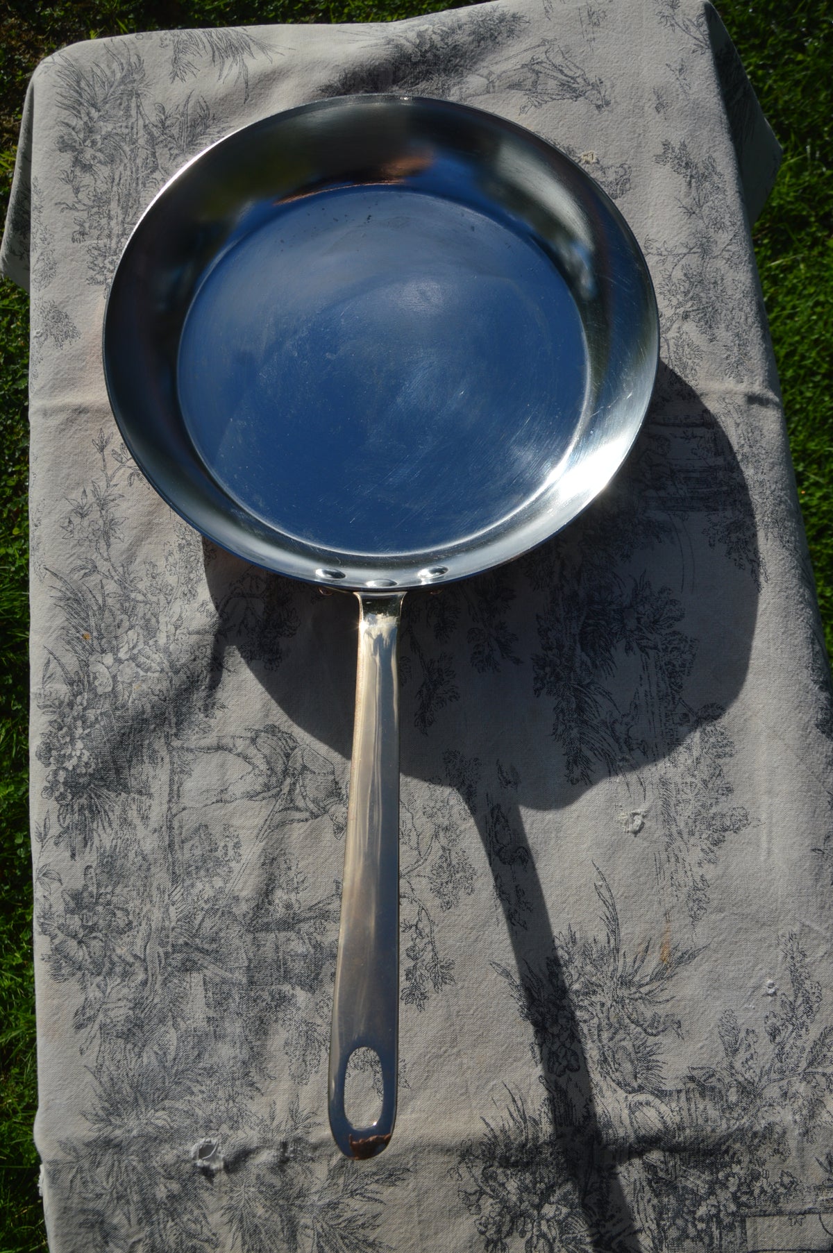 Vintage Dehillerin 1.6mm Copper Pan Bill Cox Hand Wiped Tin 26cm 10 1/4" French Professional Fry Saute Bronze Handle Made in France