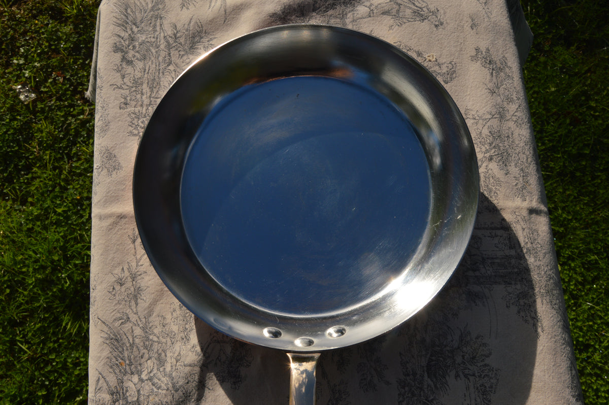 Vintage Dehillerin 1.6mm Copper Pan Bill Cox Hand Wiped Tin 26cm 10 1/4" French Professional Fry Saute Bronze Handle Made in France