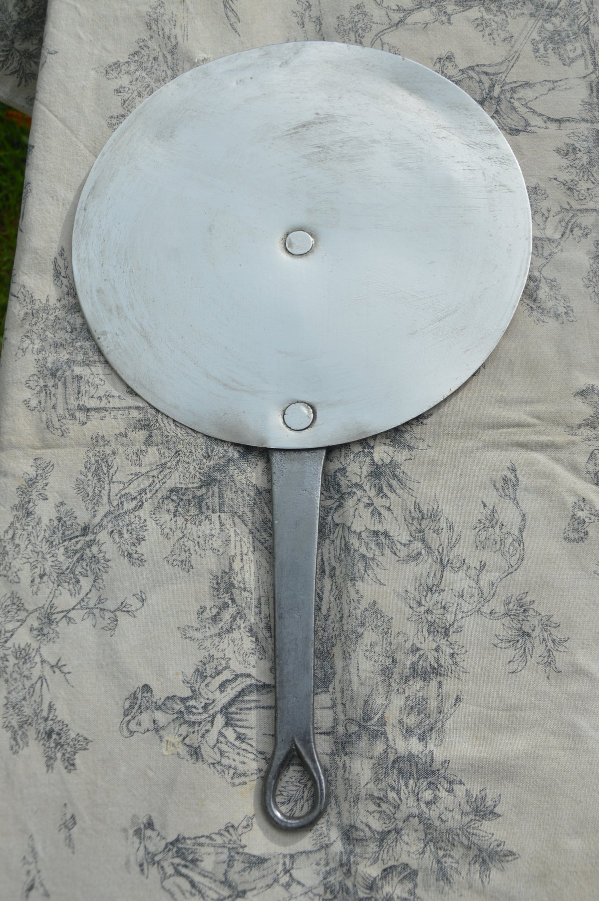 Copper Antique French Copper Lid 23cm 9 " 719g 1lb 9.4ozs New Tin Splash Lid Saucepan Lid Iron Handle Normandy Couvercle Plat