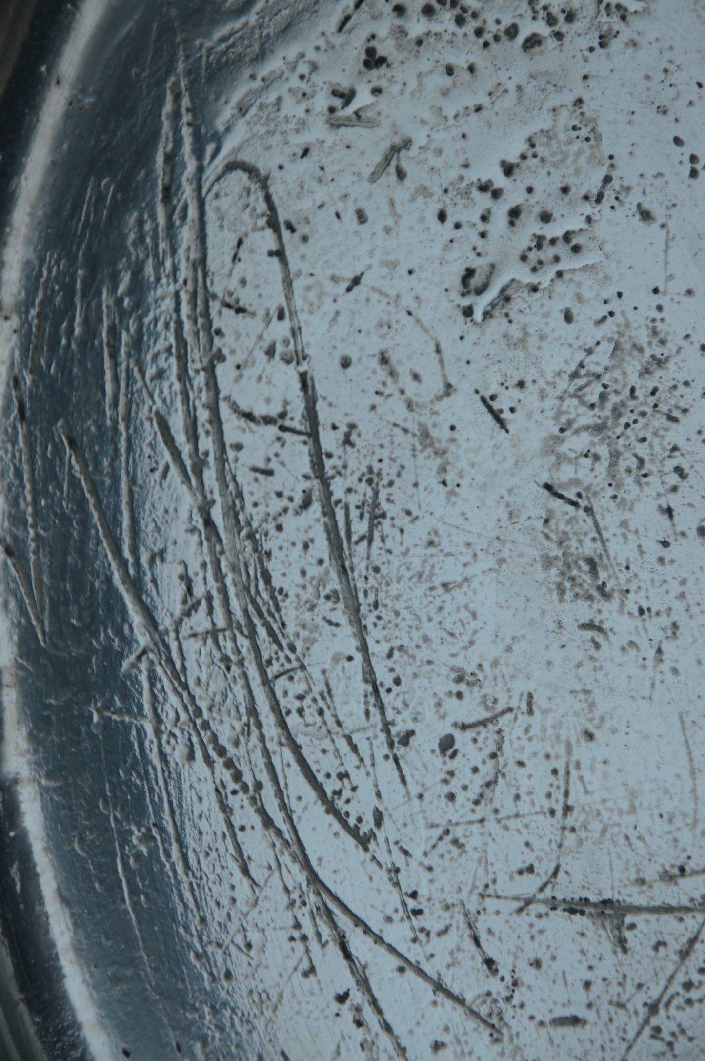 Antique French Copper Casserole, Cast Bronze Handles, New Tin Lining (24 cm)