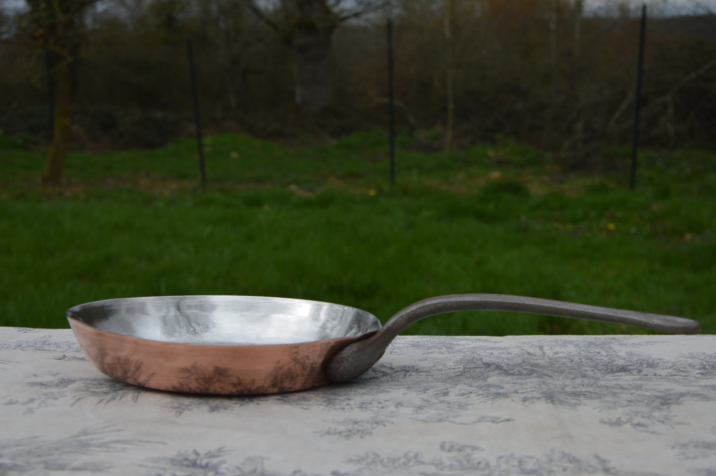 Copper Flipping Pan Omelette 1.5mm Copper Frying Saute Skillet 18cm 7"