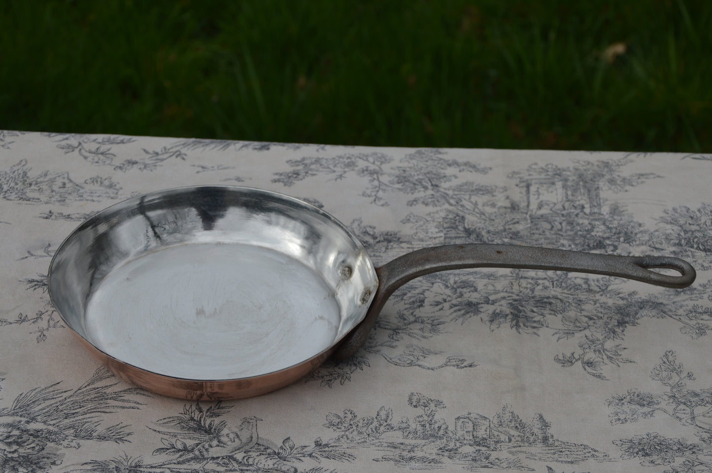 Copper Flipping Pan Omelette 1.5mm Copper Frying Saute Skillet 18cm 7"