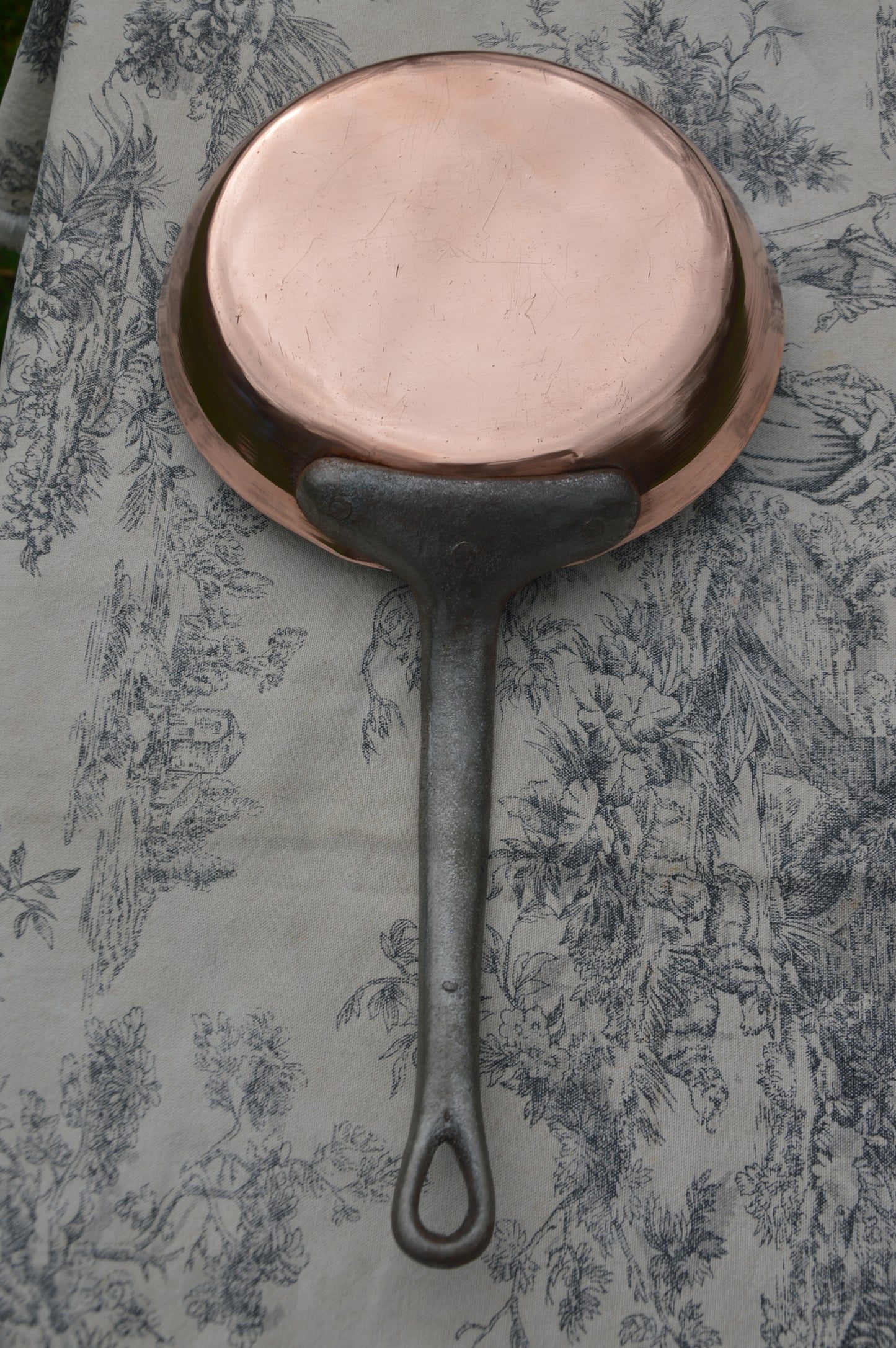 Copper Flipping Pan Omelette 1.5mm Copper Frying Saute Skillet 18cm 7"