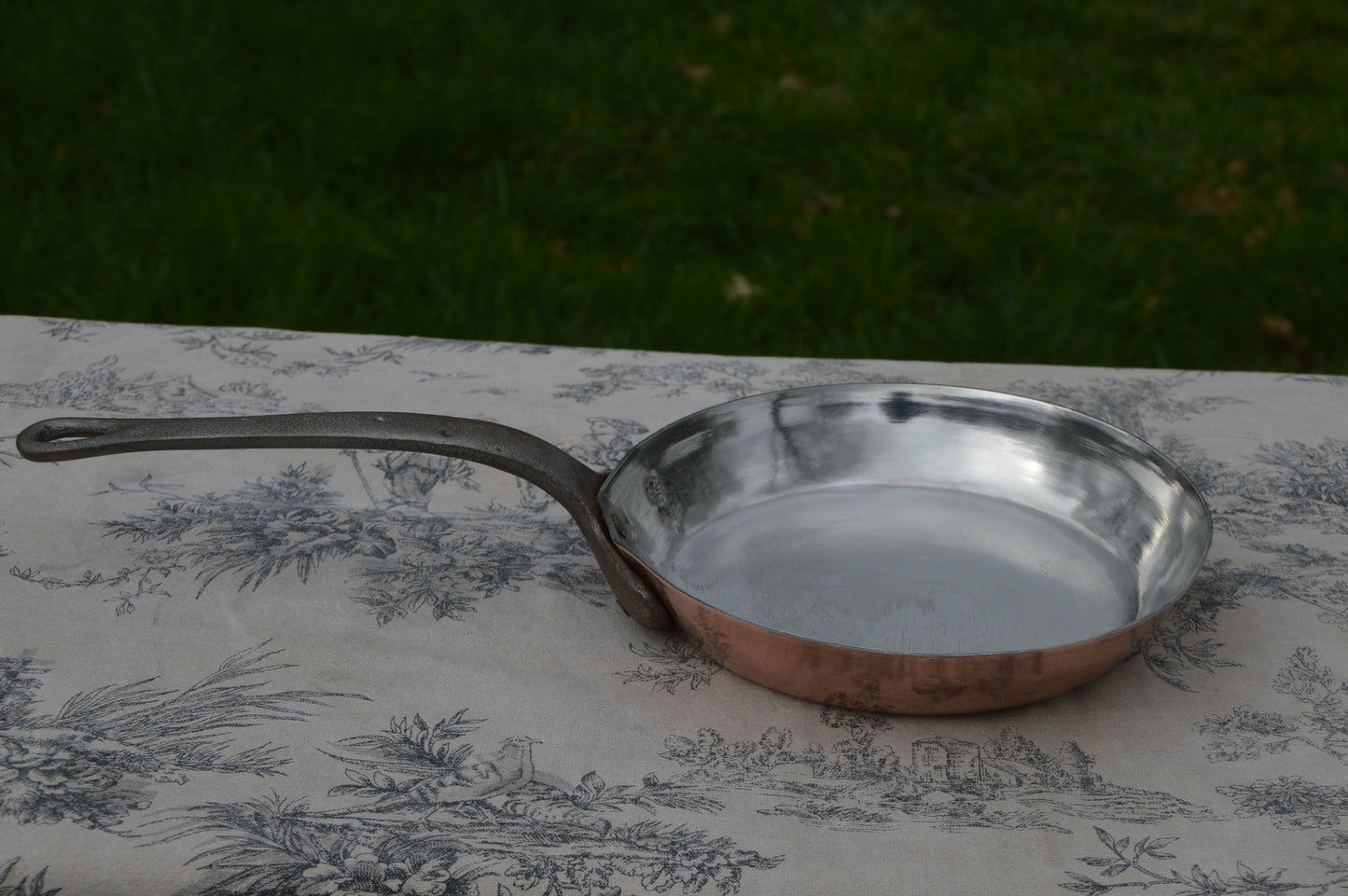Copper Flipping Pan Omelette 1.5mm Copper Frying Saute Skillet 18cm 7"